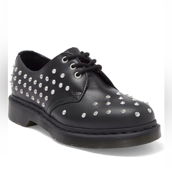 NWT Dr. Martens Studded Leather Derby 1461 Oxford Shoes - Picture 2 of 3
